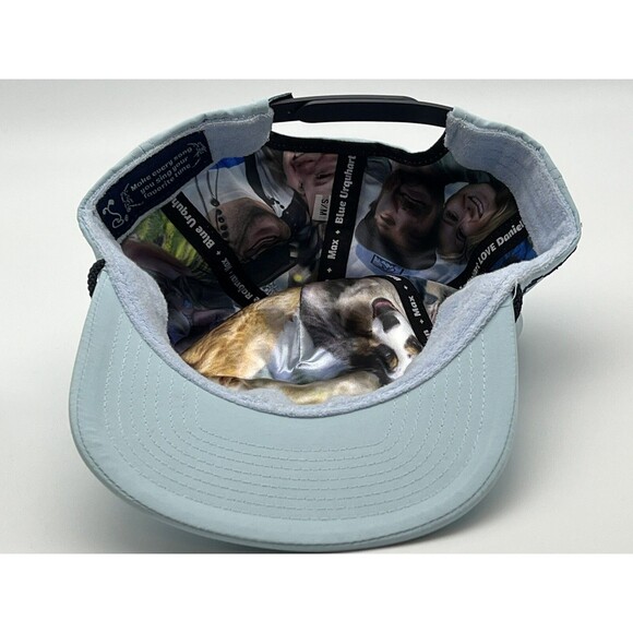 Lot (2) Grassroots California Hats Snap Back S/M His and Hers Baby Blue Dogs - Picture 9 of 10